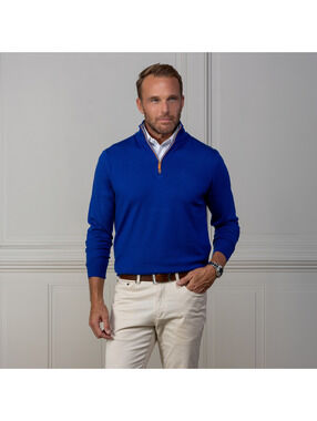 Collars & Co. NWT Australian Merino Quarter Zip Sweater - Size‎ Small